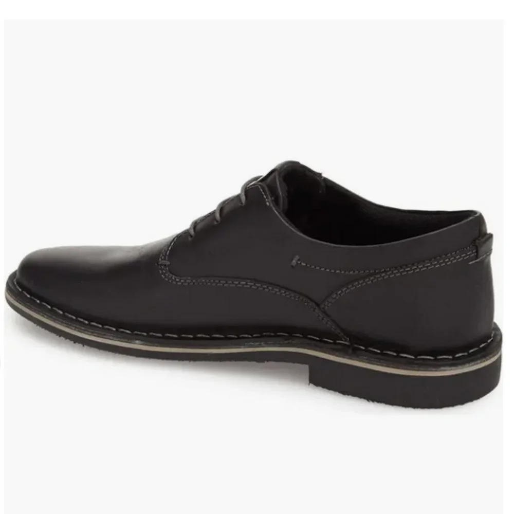 STEVE MADDEN Men's Black Leather Oxford Dress Shoes